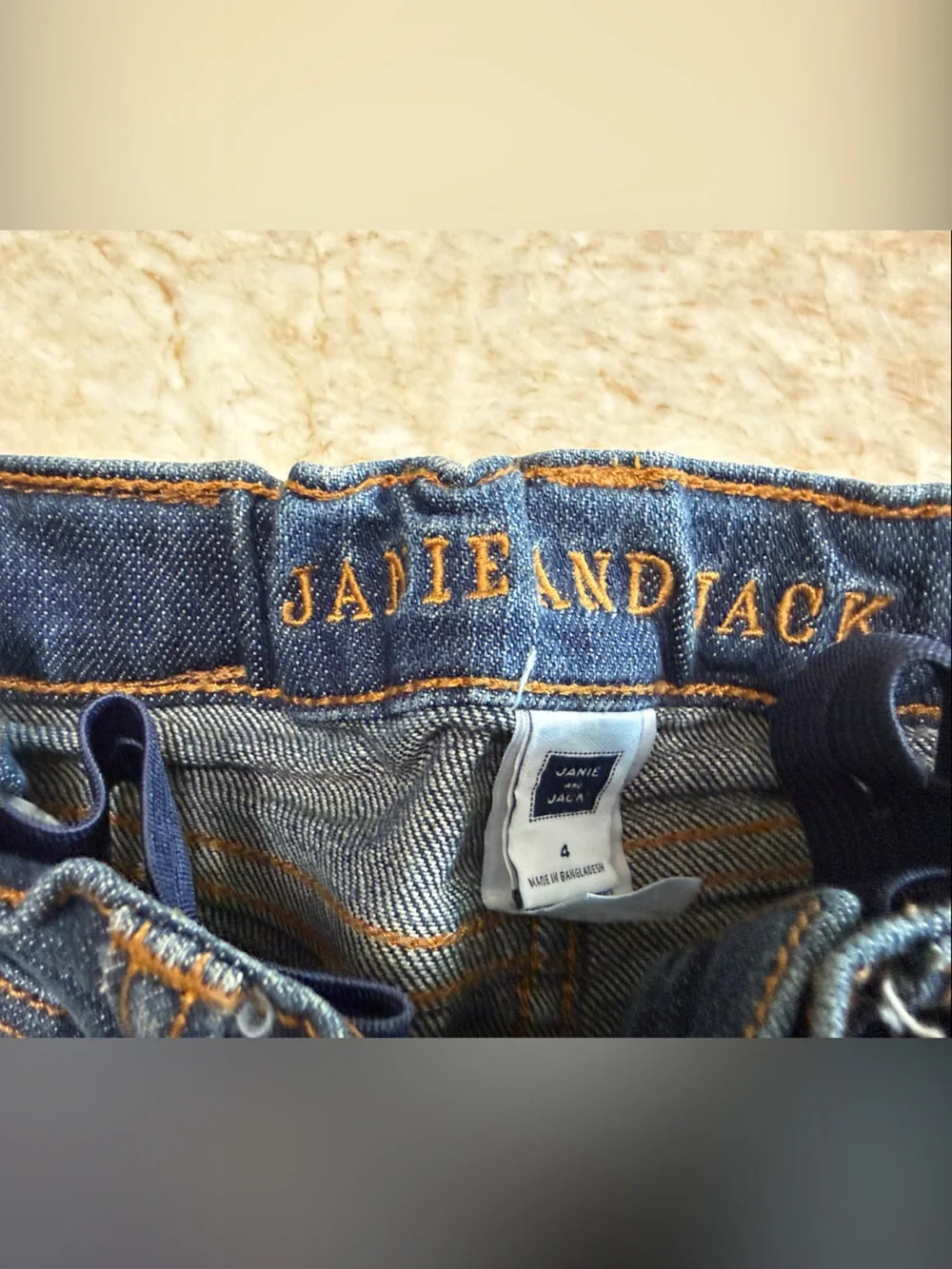 Janie and Jack Boys' Dark Blue Straight Jeans